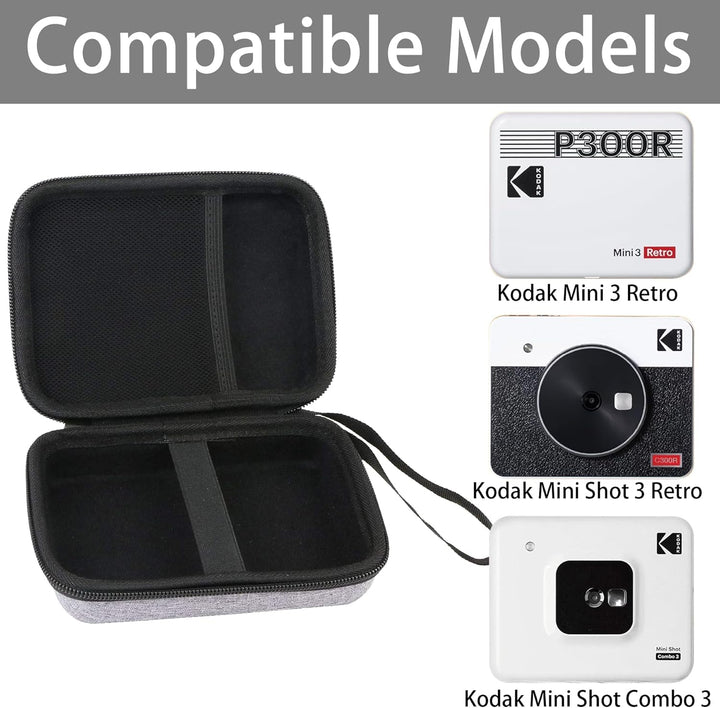 Aenllosi Hart Tasche Hülle für Kodak Mini 3 Retro P300R/Mini Shot Combo 3/Mini Shot 3 Retro C300R Tr
