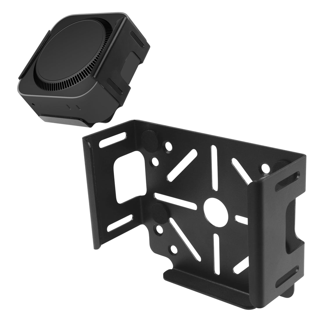 NEWZEROL VESA-Halterung kompatibel mit Mac mini M4 / Pro,Kohlenstoffstahl Platzsparend Halterung unt