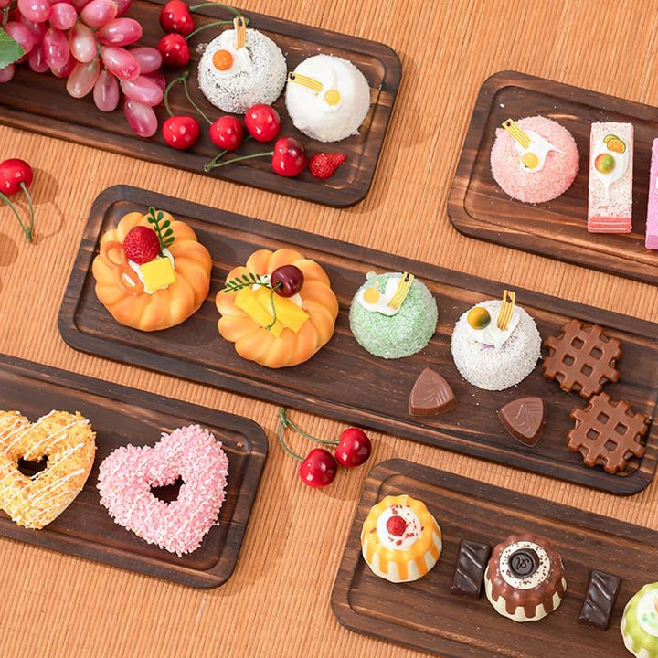Cupcake Ständer Holz, Tortenständer 3 Etagen, Akazienholz Etagere 3 Etagen Holz für Lebensmittel, kl