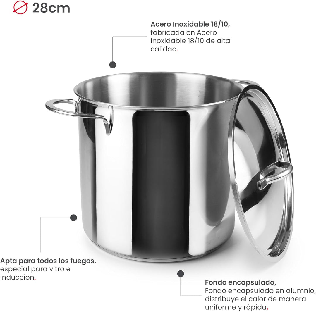 IBILI 605428 Kochtopf, Aluminium 28 cms, 28 cms