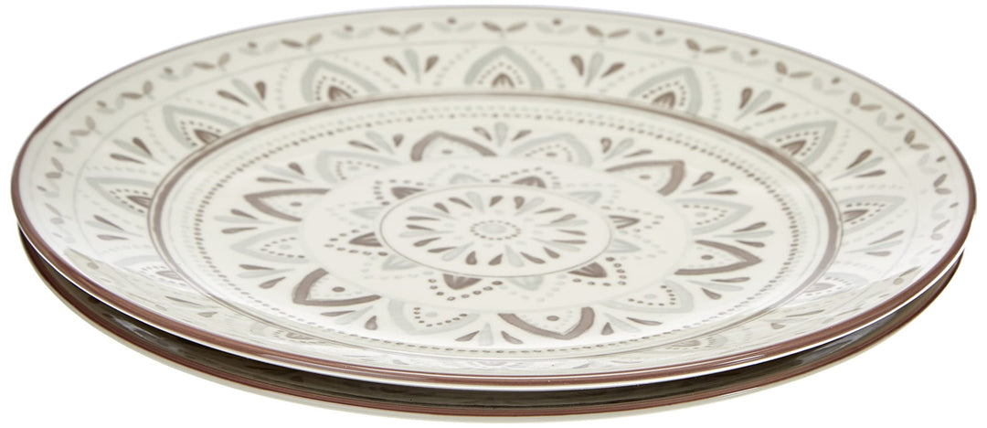 Ritzenhoff & Breker Teller-Set Valencia, 2-teilig, Durchmesser, Braun, 21.5 cm Teller Dekor, Teller