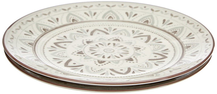 Ritzenhoff & Breker Teller-Set Valencia, 2-teilig, Durchmesser, Braun, 21.5 cm Teller Dekor, Teller