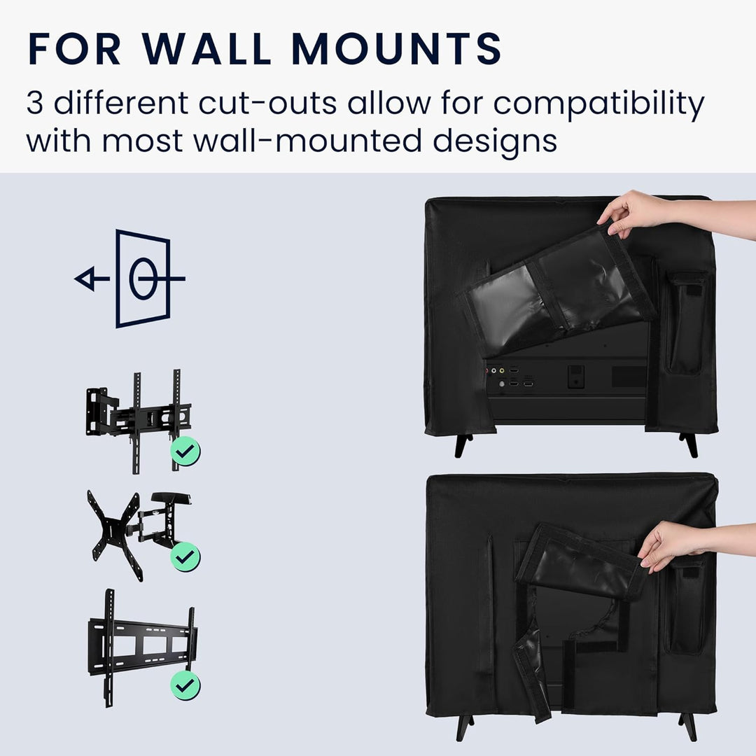kwmobile 24" TV Outdoor TV Abdeckung - Fernseher Hülle Bildschirmschutz - Schutzhülle wetterfest - S