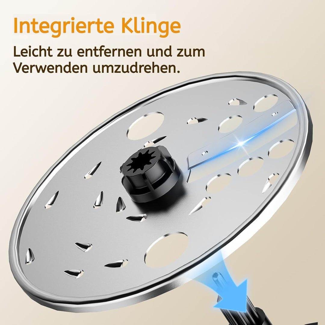 FIMEI Küchenmaschine 800W, 3 Geschwindigkeiten & Pulsfunktion, 1,5L Zerkleinerer, Teigkneter, Raspel
