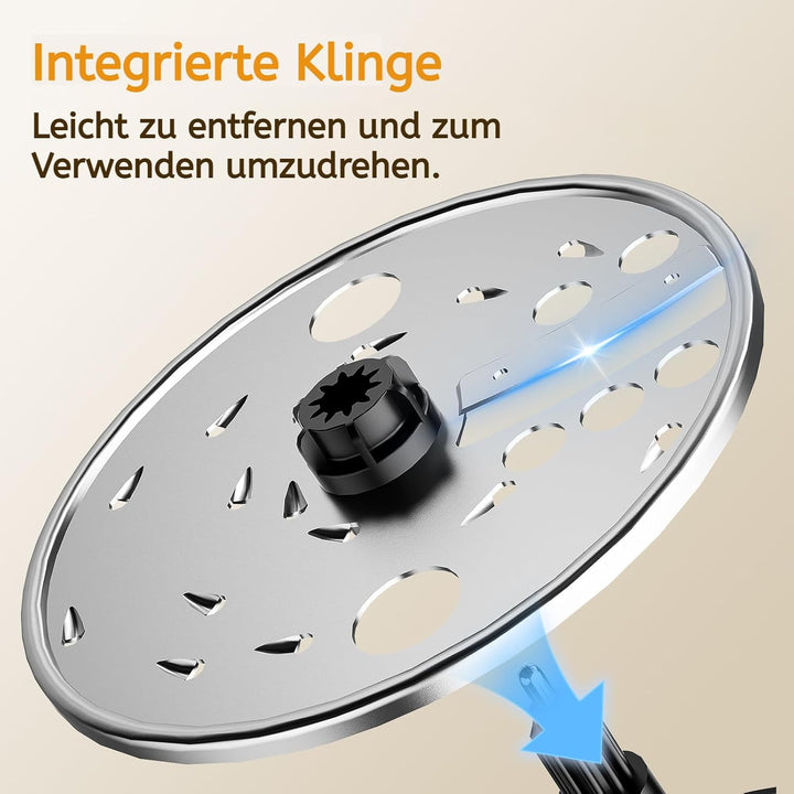FIMEI Küchenmaschine 800W, 3 Geschwindigkeiten & Pulsfunktion, 1,5L Zerkleinerer, Teigkneter, Raspel