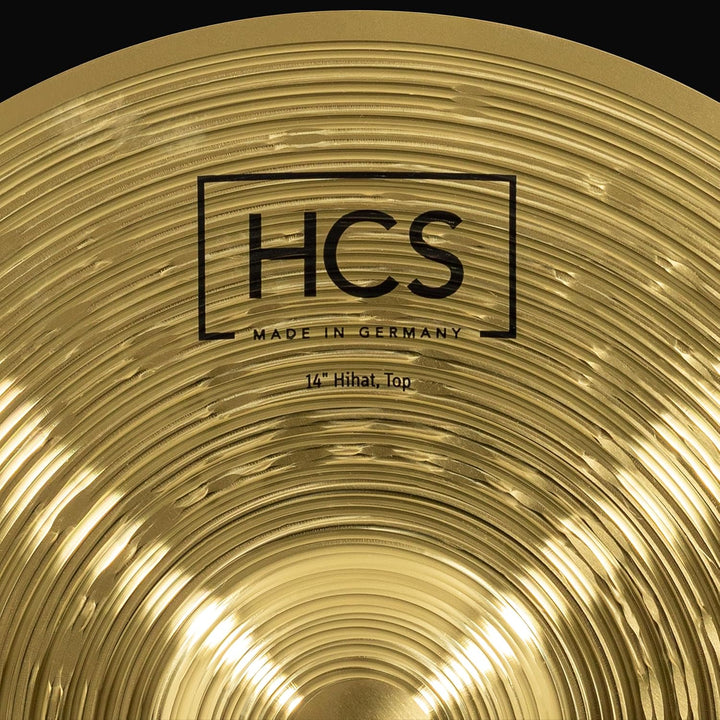 Meinl Cymbals HCS Hihat 14 Zoll (Video) Schlagzeug Becken – Paar – (35,56cm) Messing, Traditionelles