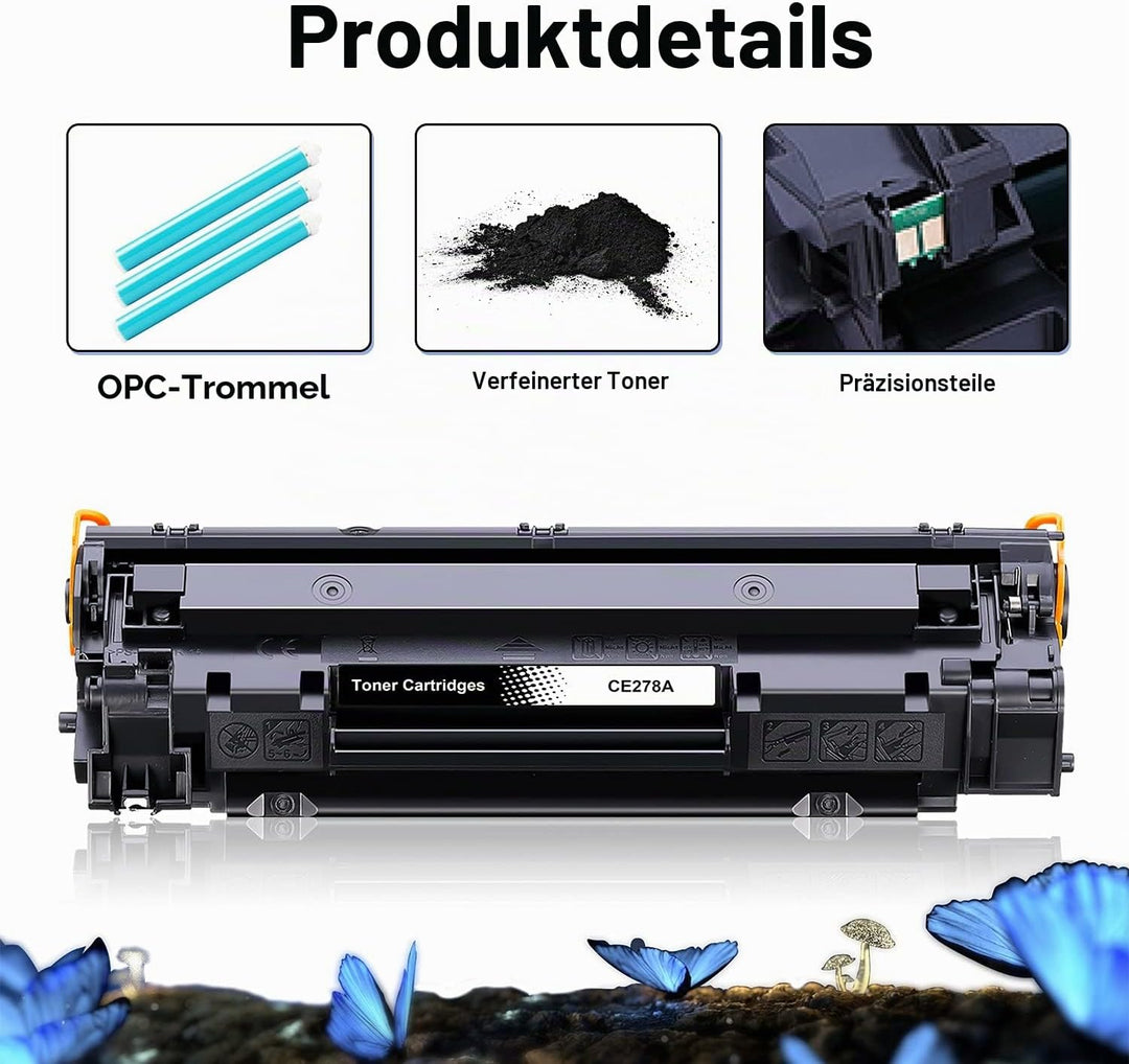 LOSMANN 2X Toner Kompatibel für HP CE278A 78A für HP LaserJet Pro M1536DNF M1537DNF M1538DNF M1539DN