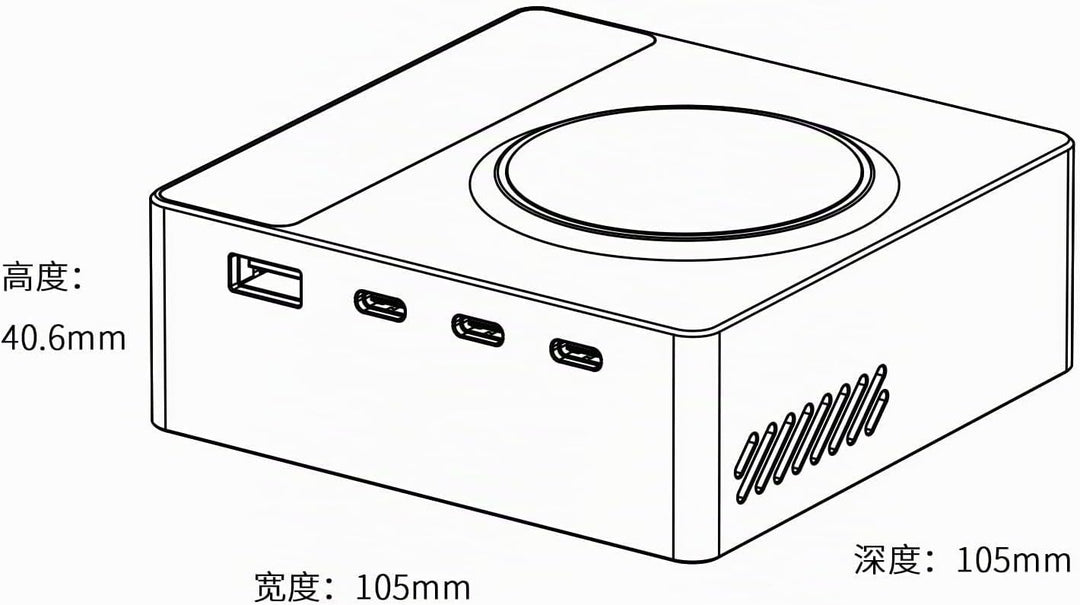 ISDT 200H Wandladegerät Kabelloses Desktop Laden USB C Ports(100W Max),4+1 Port Kompatibel mit Lapto