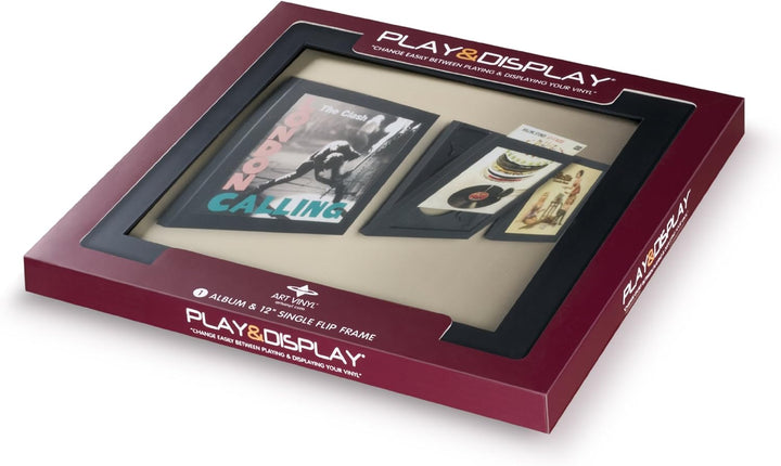 Art Vinyl, Schallplattenrahmen, Wechselrahmen, Album Cover, UV-Schutz, schwarz Single Schwarz, Singl