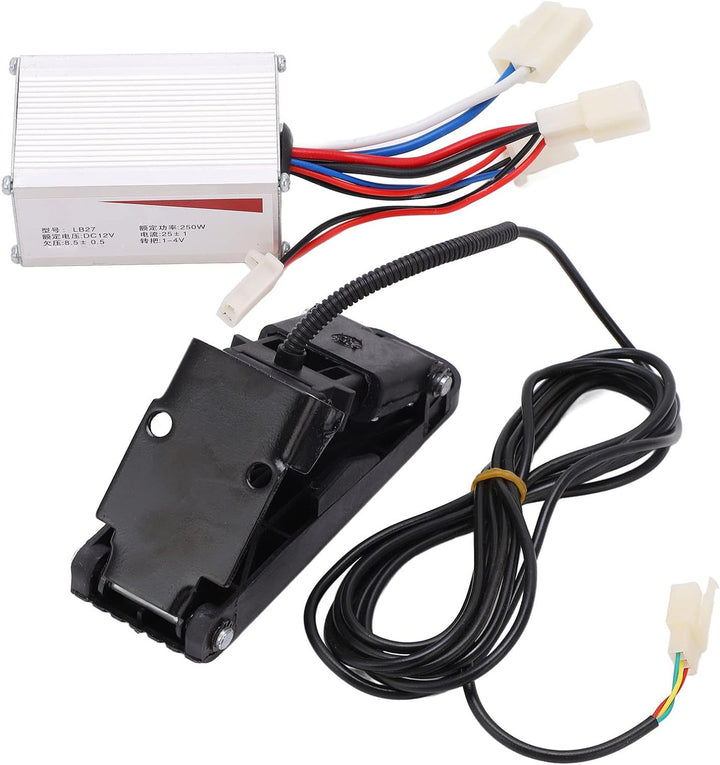 VGEBY 12V 250W Aluminiumlegierung Gebürsteter Geschwindigkeitsregler Gaspedal-Set für Elektrische Fa