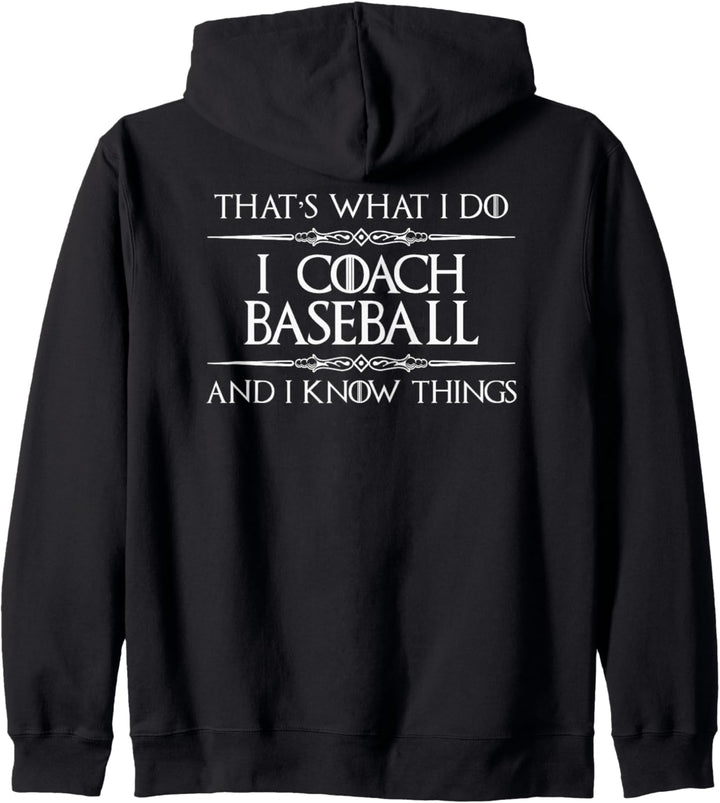 Basketball Gifts - I Coach Basketball & I Know Things Funny Kapuzenjacke