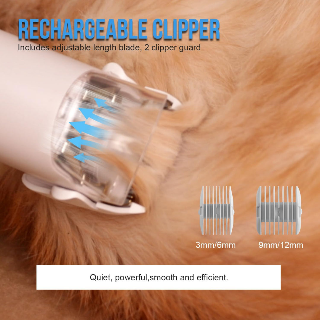XPOWER Dog Vacuum & Dryer for Shedding Grooming Quiet & Safe Grooming Set for All Dogs, Cats and Pet