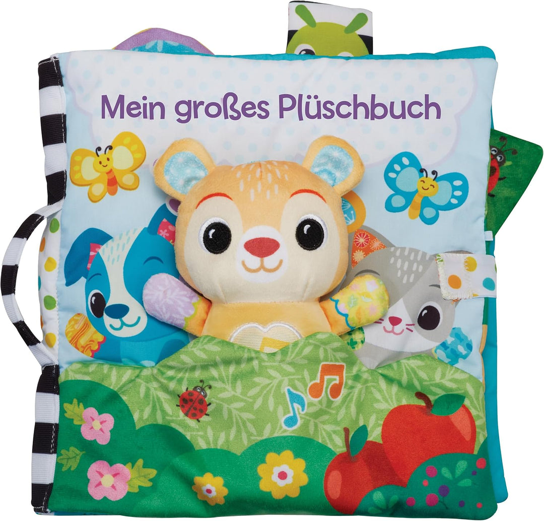 VTech Baby Mein grosses Plüschbuch – Fühlbuch/Soundbuch mit Musik und Geräuschen – Stoffbuch mit bew