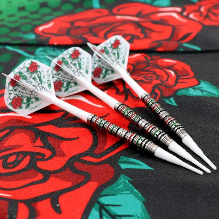 CUESOUL Jazz-Metal 19g Soft Tip 90% Wolfram Dart Set mit integrierten ROST Flights CSJM-JMRWDT19, CS