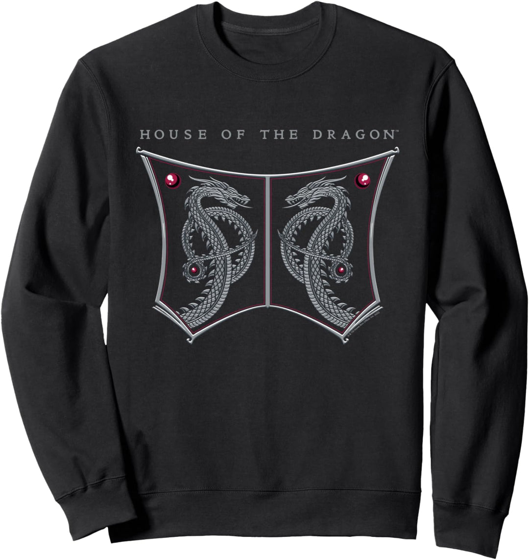 House of the Dragon Shield With Serpentine Dragons Sweatshirt