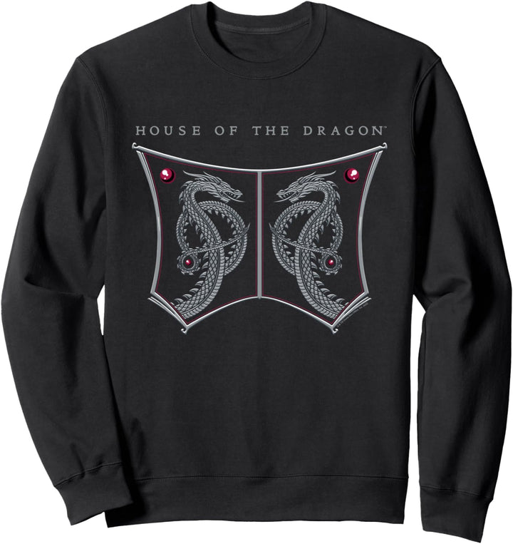 House of the Dragon Shield With Serpentine Dragons Sweatshirt
