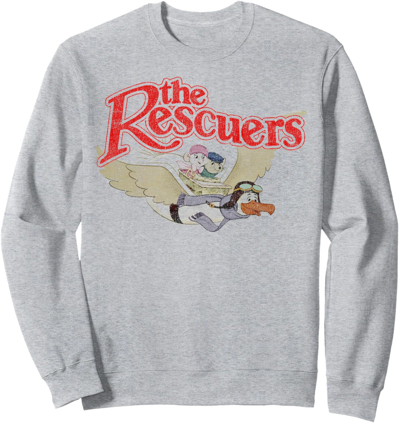 Disney The Rescuers Down Under Group Shot Title Logo Sweatshirt