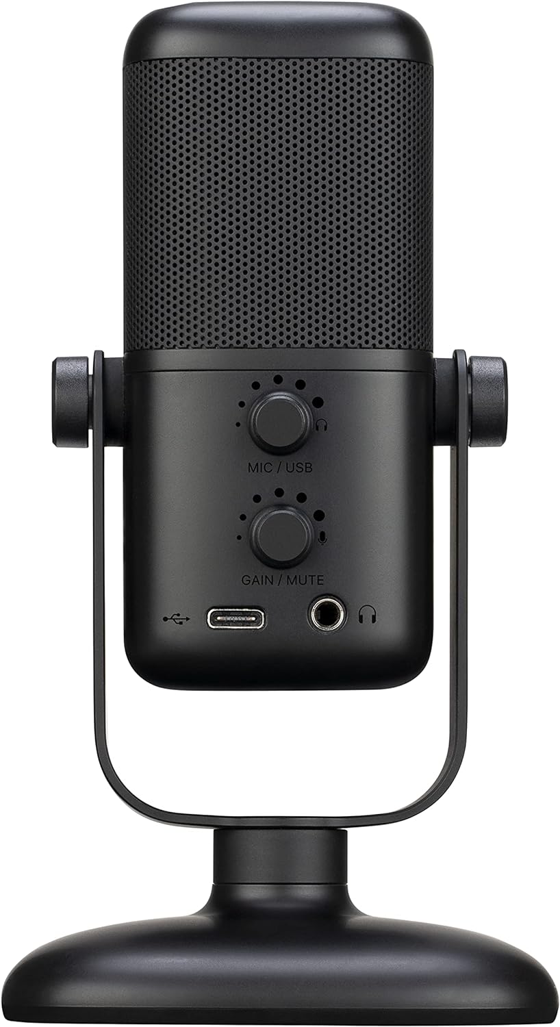 Saramonic USB-Studiomikrofon mit grosser Membran und magnetischem Tischständer, Kopfhörerausgang und