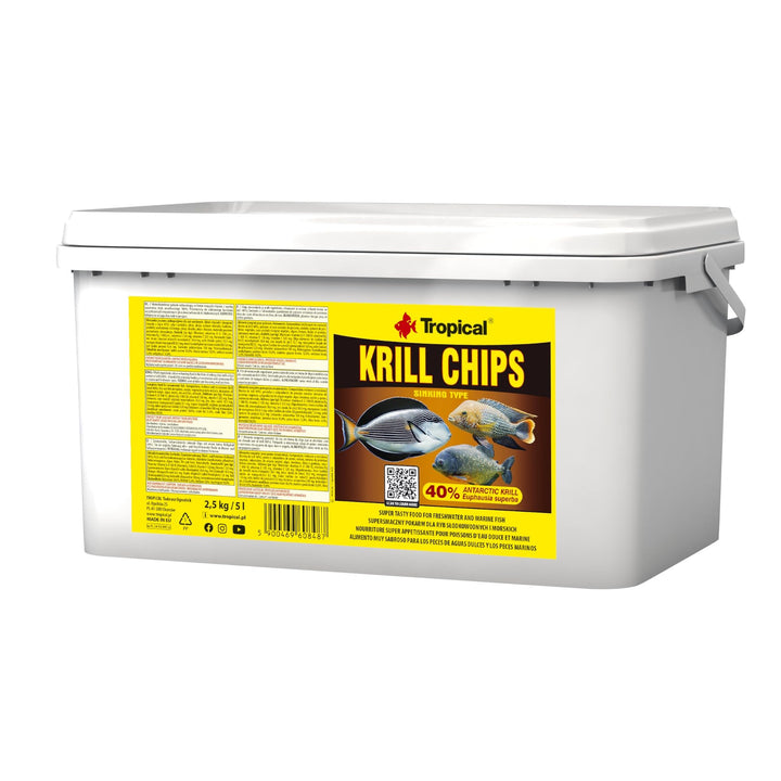 Tropical Krill Chips - Farbverstärkendes Futter mit Krill, 1er Pack (1 x 5 l) Meeresfrüchte 5 l (1er