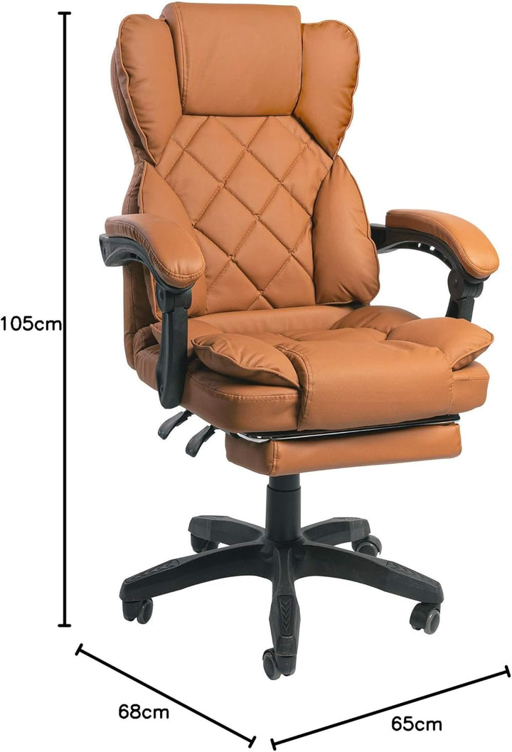 Schreibtischstuhl Design Bürostuhl TV Bürosessel Chefsessel Relax & Home Office,