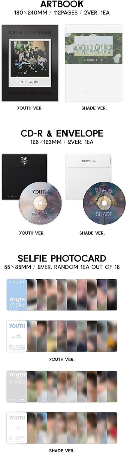 ZEROBASEONE - YOUTH IN THE SHADE (1st Mini Album) (YOUTH ver.), Youth Ver.