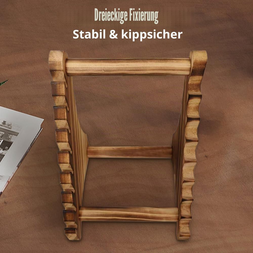 Mini Messerständer, 1 Stuck Holz Taschenmesser Display Halter, 7-Lagiger Messer-Präsentationsständer