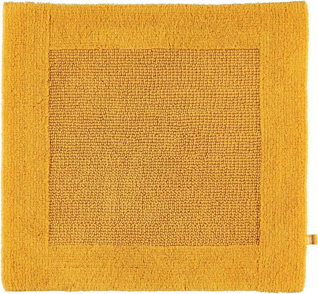 RHOMTUFT Prestige Badvorleger, 100% Baumwolle, 348 Curry, 60 x 60 cm, WC-Vorleger ohne Passform 60 x
