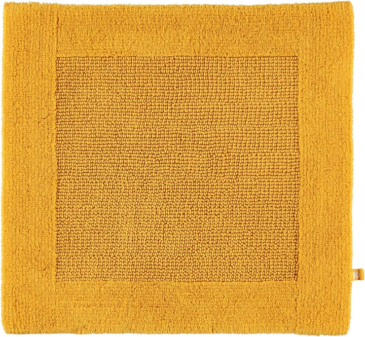 RHOMTUFT Prestige Badvorleger, 100% Baumwolle, 348 Curry, 60 x 60 cm, WC-Vorleger ohne Passform 60 x