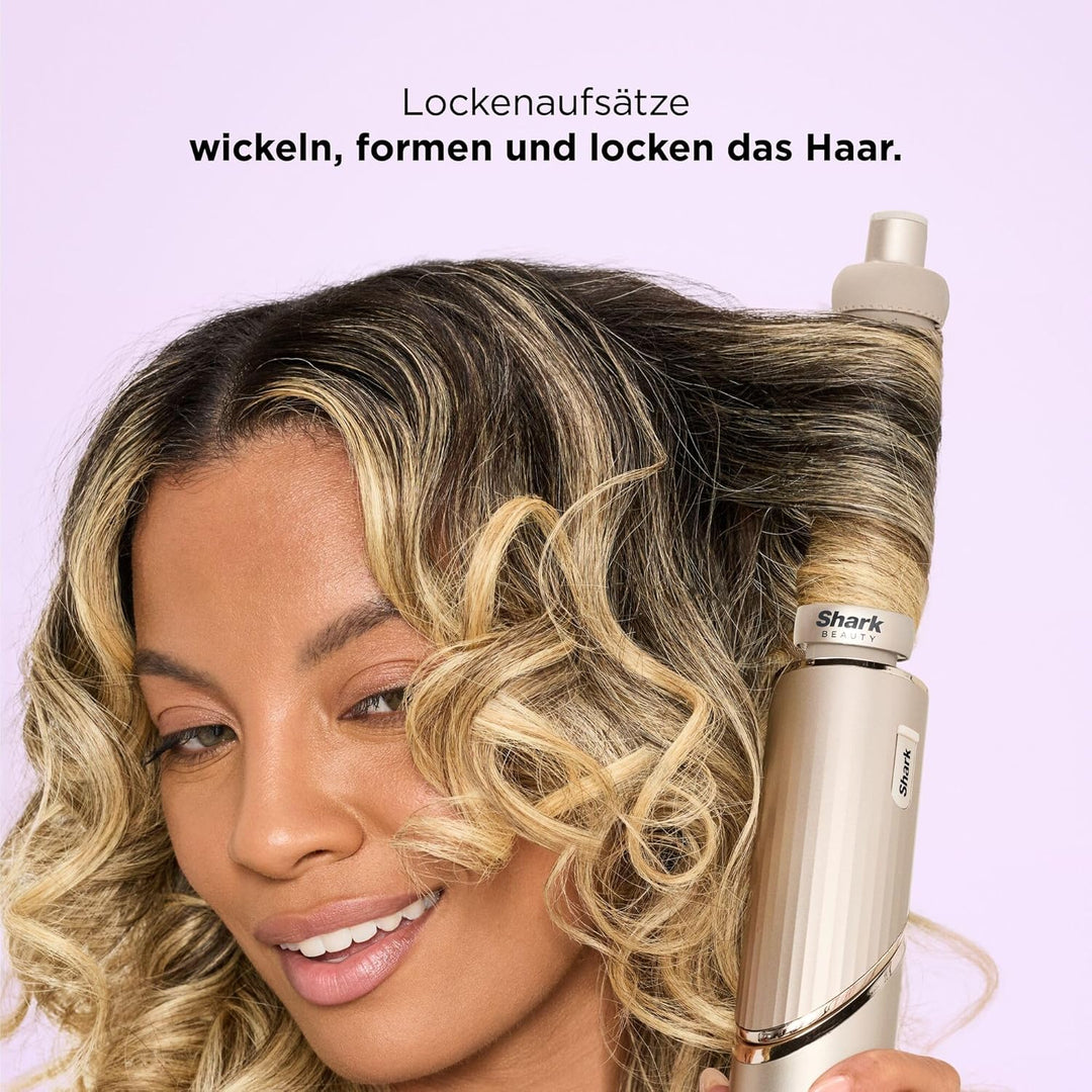 Shark FlexStyle 3-in-1 Luftstyler &amp; Haartrockner, Auto-Wrap-Lockenaufsatz, Ovalbürste, Konzentrator,