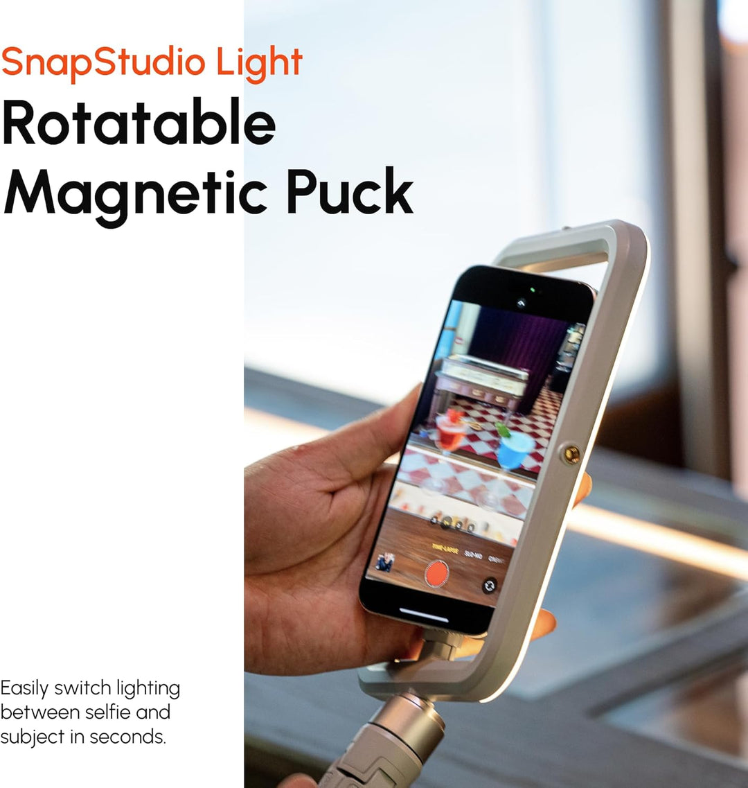 ShiftCam SnapStudio Light - LED-Magnetringlicht mit regelbarer Helligkeit, regelbarer Temperatur, US
