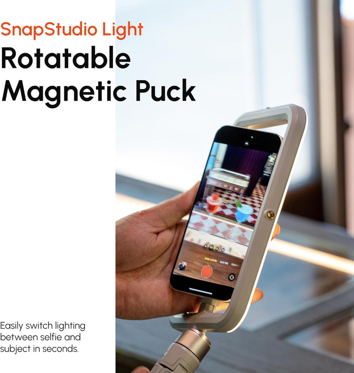 ShiftCam SnapStudio Light - LED-Magnetringlicht mit regelbarer Helligkeit, regelbarer Temperatur, US