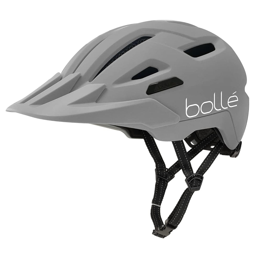 Bollé - STANCE CROSS, Bike helmet, Urban bike helmet, Mountainbike helmet, Visor helmet Grey S, Grey