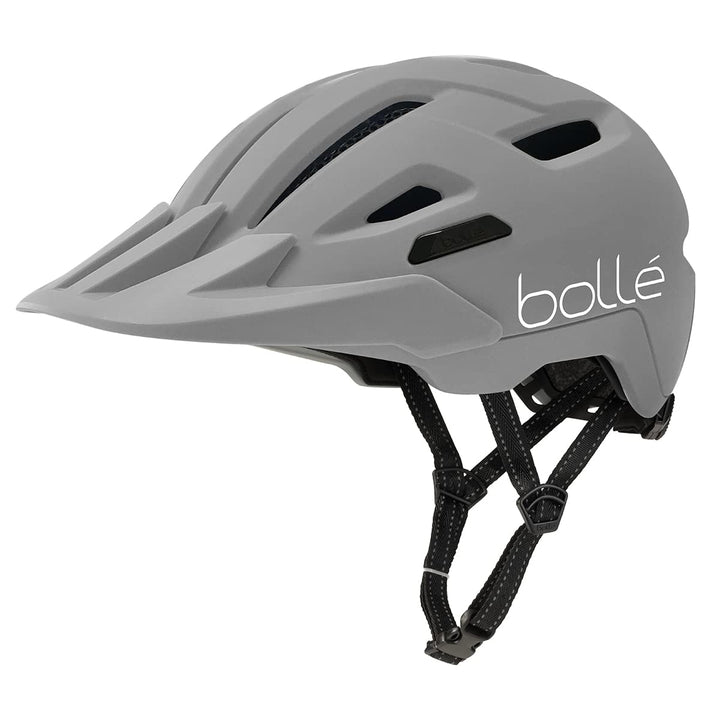 Bollé - STANCE CROSS, Bike helmet, Urban bike helmet, Mountainbike helmet, Visor helmet Grey S, Grey