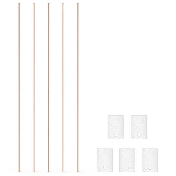 stonylab 5 Stück Aluminium Platten, 99,99% 1 * 10 * 15 mm Aluminium Anode, Flache Metallfolienelektr