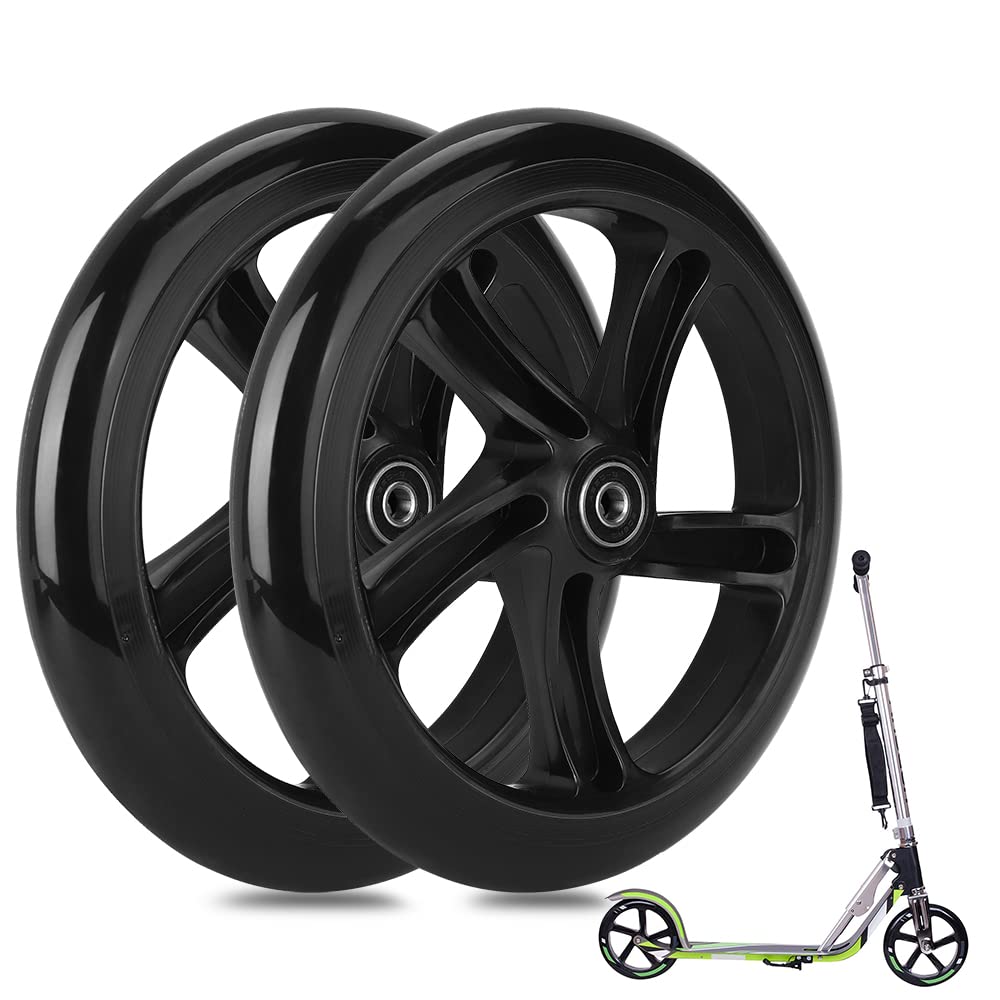 200mm Scooter Rollen - 2 Stück 200mm City Scooter Ersatzräder räder mit ABEC9 Kugellager - Cityrolle