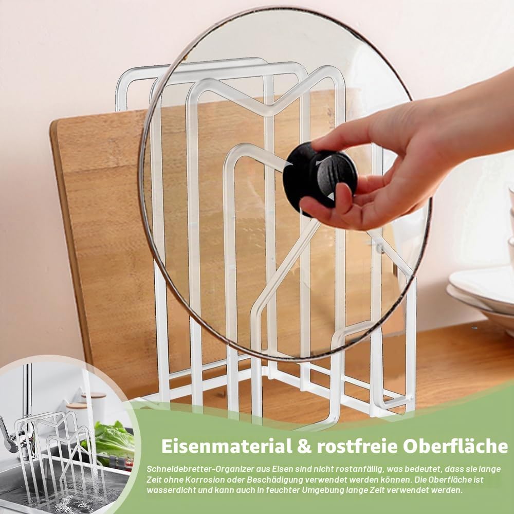 LIMITADA Schneidebrett Rack Schneidebrettständer WeisseSchneidebrett Halter Ständer Schneidebrett Ha