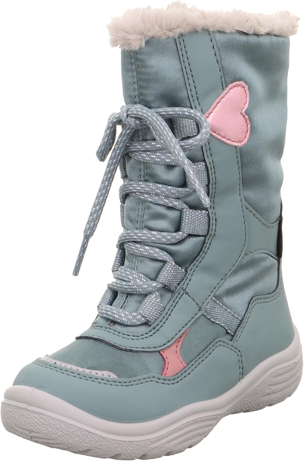 Superfit Mädchen Crystal Schneestiefel 25 EU Schmal Hellgrün Rosa 7500, 25 EU Schmal Hellgrün Rosa 7