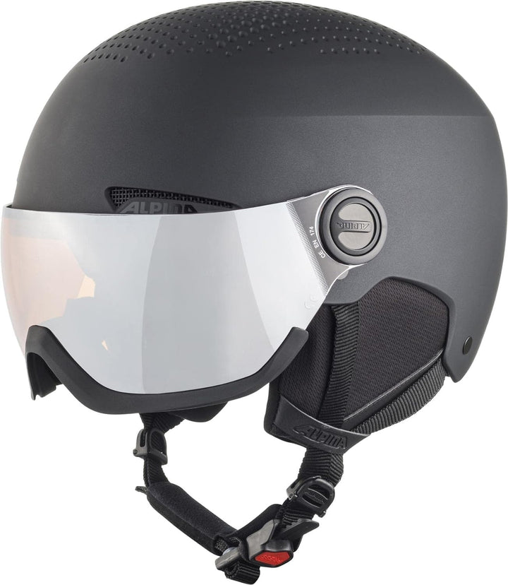 ALPINA ARBER VISOR Q-LITE - Hochwertiger & Leichter Skihelm Mit Kontrastverstärkendem Visier Für Erw