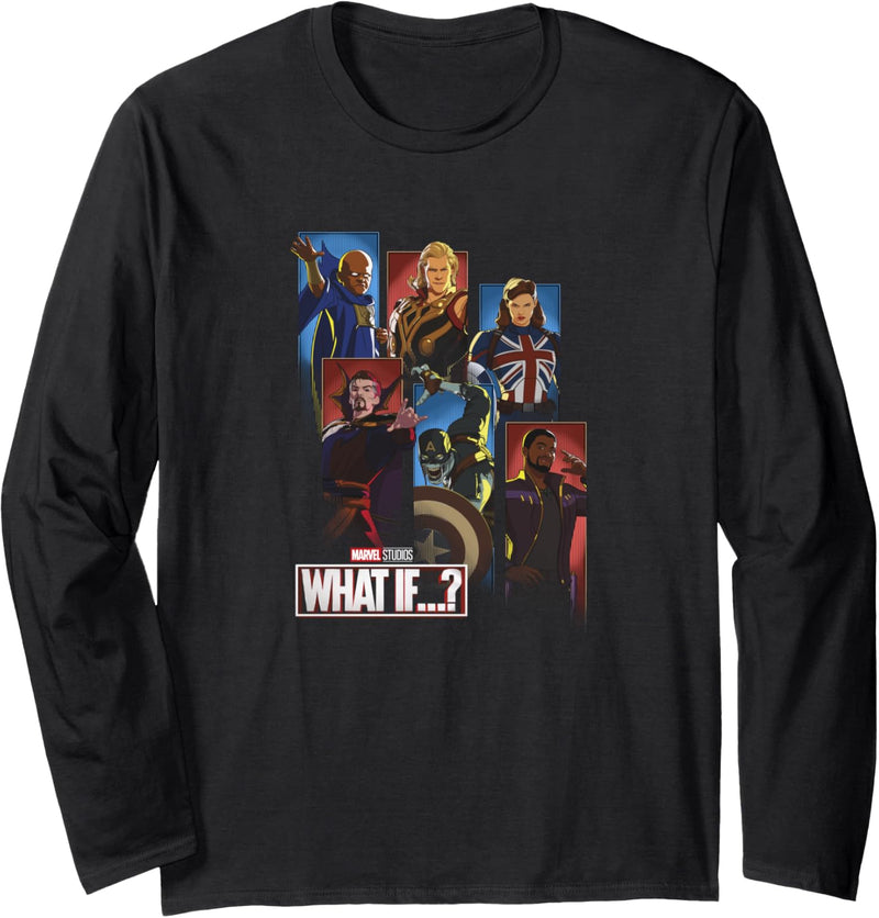 Marvel What If Character Panels Langarmshirt