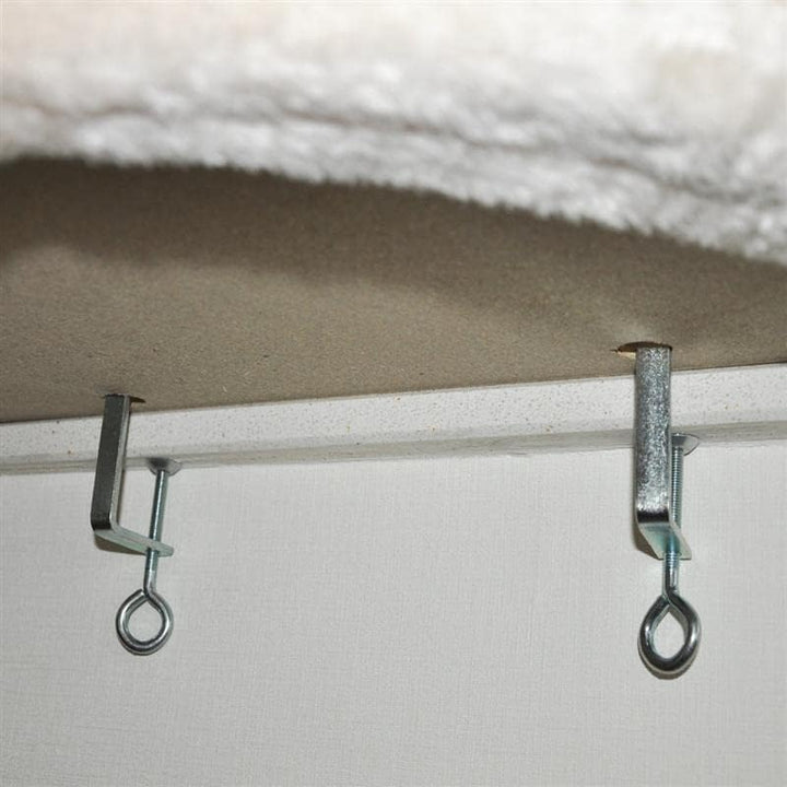 nanook Fensterbank Liege Top für Katzen - Fensterliegekissen - Plüschrand - XXL 60 x 45 x 10 cm - be