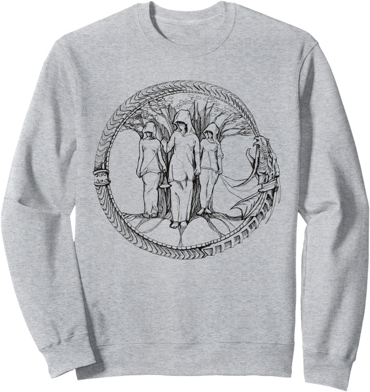 Nornen Weltenesche Und Midgardschlange Nordische Mythologie Sweatshirt