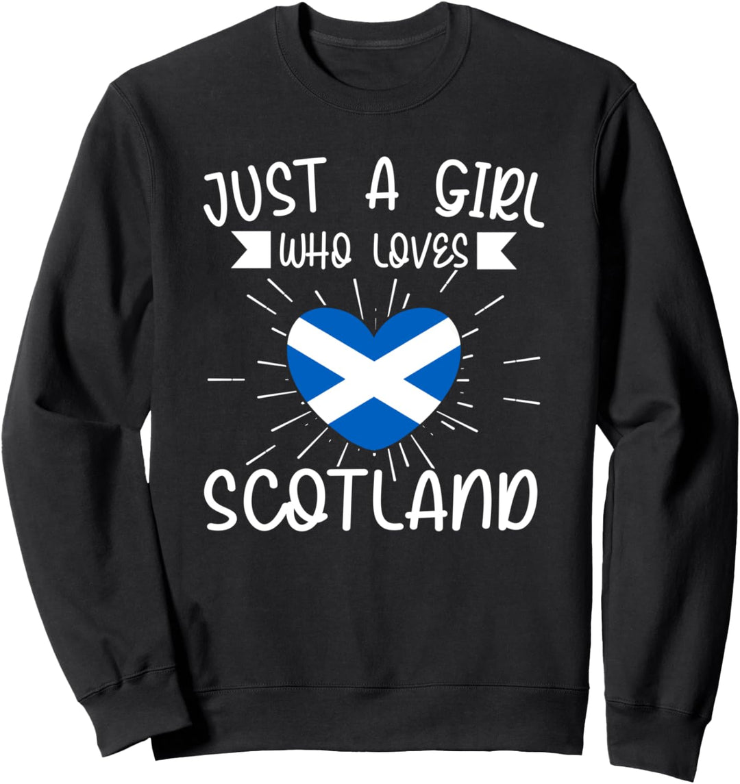 Schottisches Geschenk mit Aufschrift "Just a girl who loves scotland" Sweatshirt