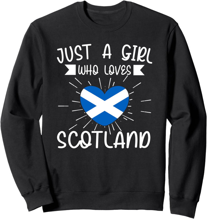 Schottisches Geschenk mit Aufschrift "Just a girl who loves scotland" Sweatshirt