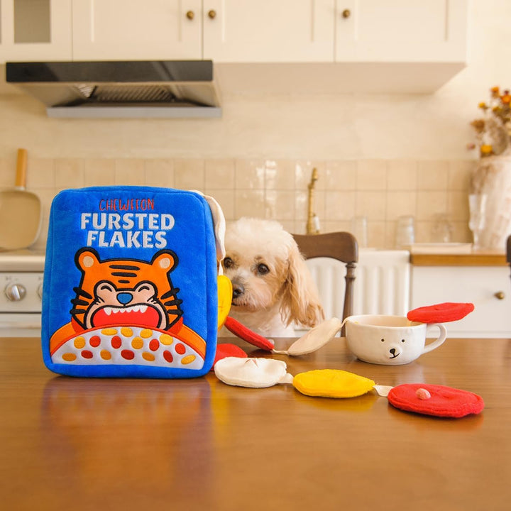 CHEWFFON Interaktives Hundespielzeug, Bereicherung Schnüffel-Knister-Leckerli-Puzzle-Spielzeug Gegen