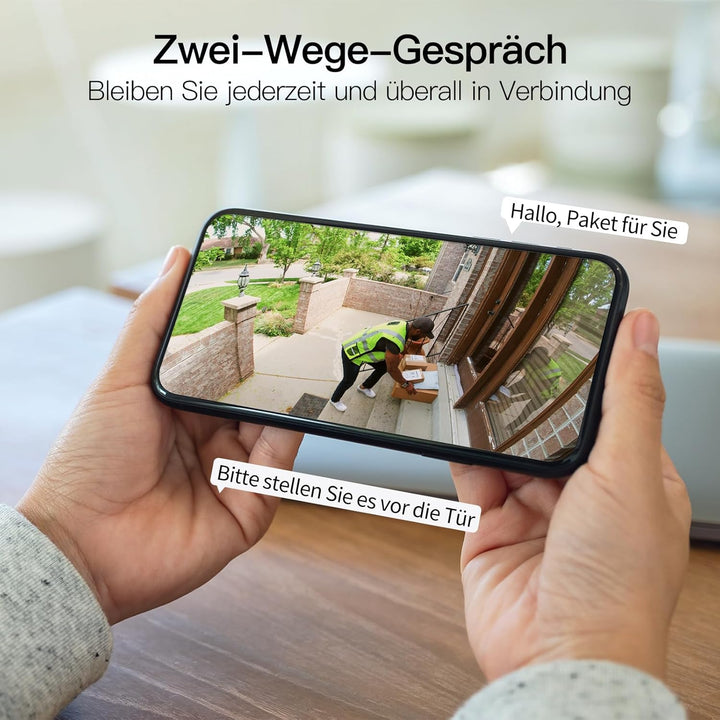 VIM TAG 2,5K Überwachungskamera Aussen,5G WLAN Kamera,Kamera Überwachung Aussen mit KI- Bewegungserk