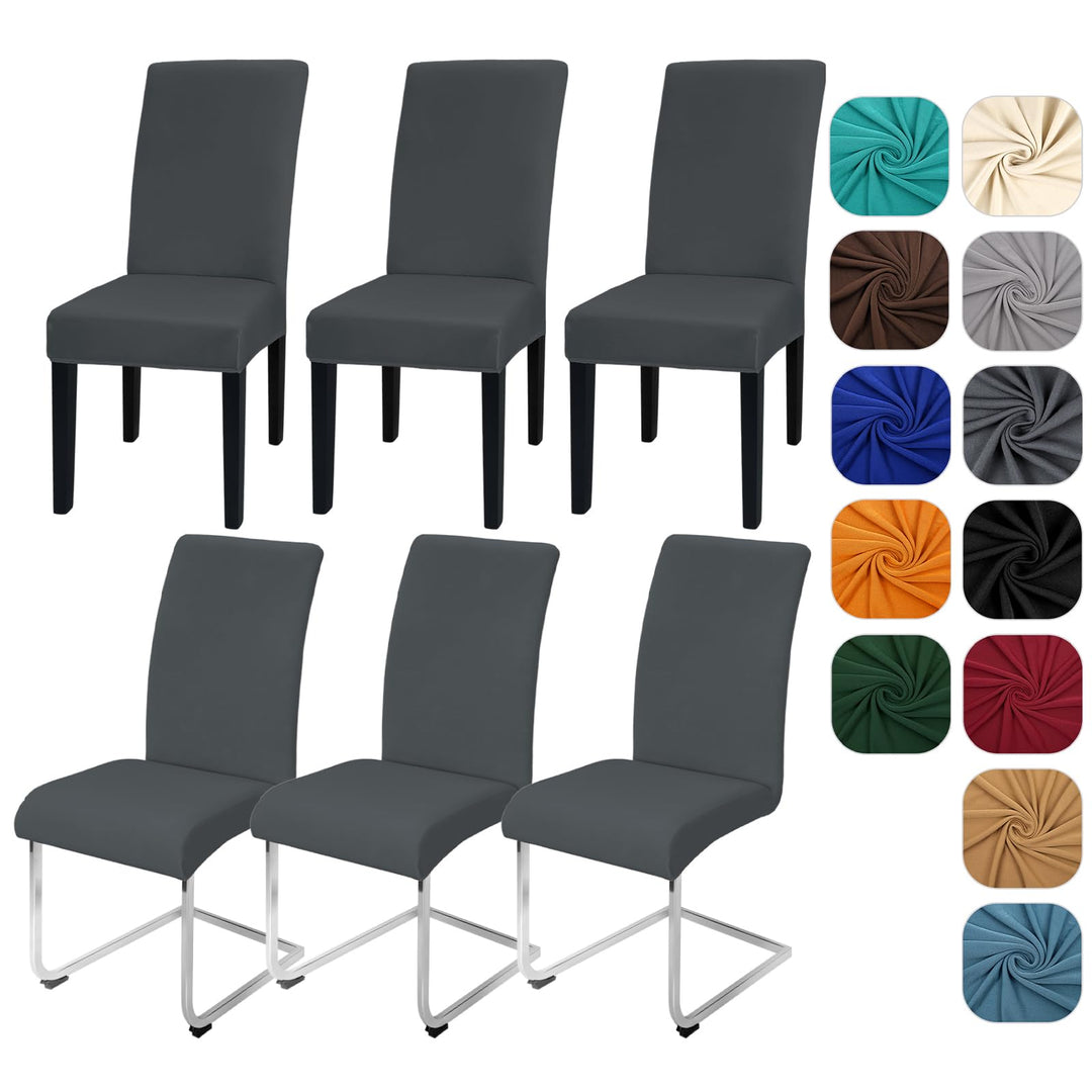 Yugarlibi Stuhlhussen 6er Set Stretch Stuhlhussen Schwingstuhl Elastische Hussen Stuhlbezug Abnehmba