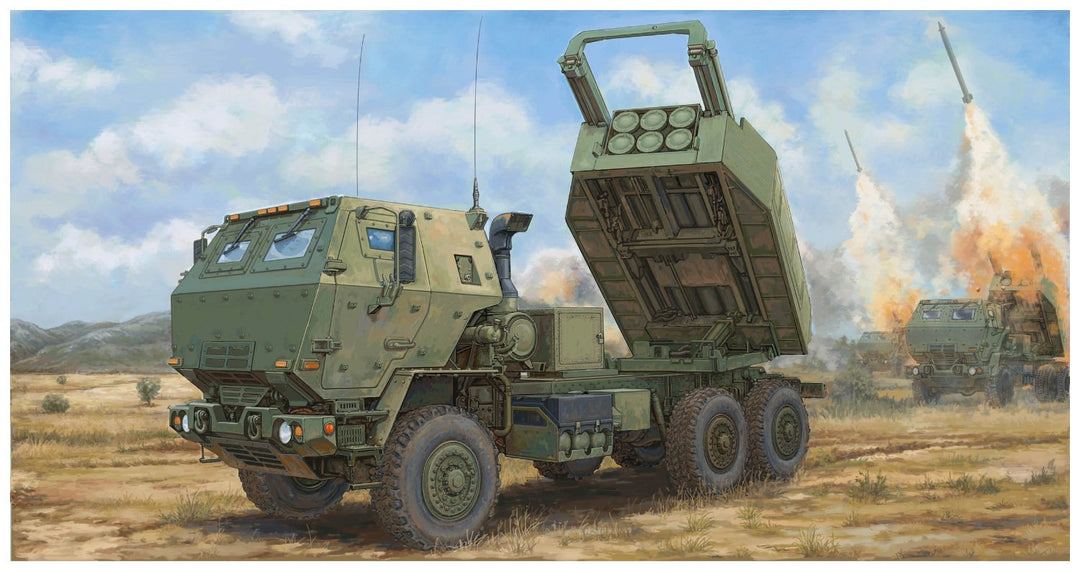 Trumpeter 001041 1/35 M142 Raketenwerfer HIMARS Plastikmodellbausatz, Modelleisenbahnzubehör, Hobby,