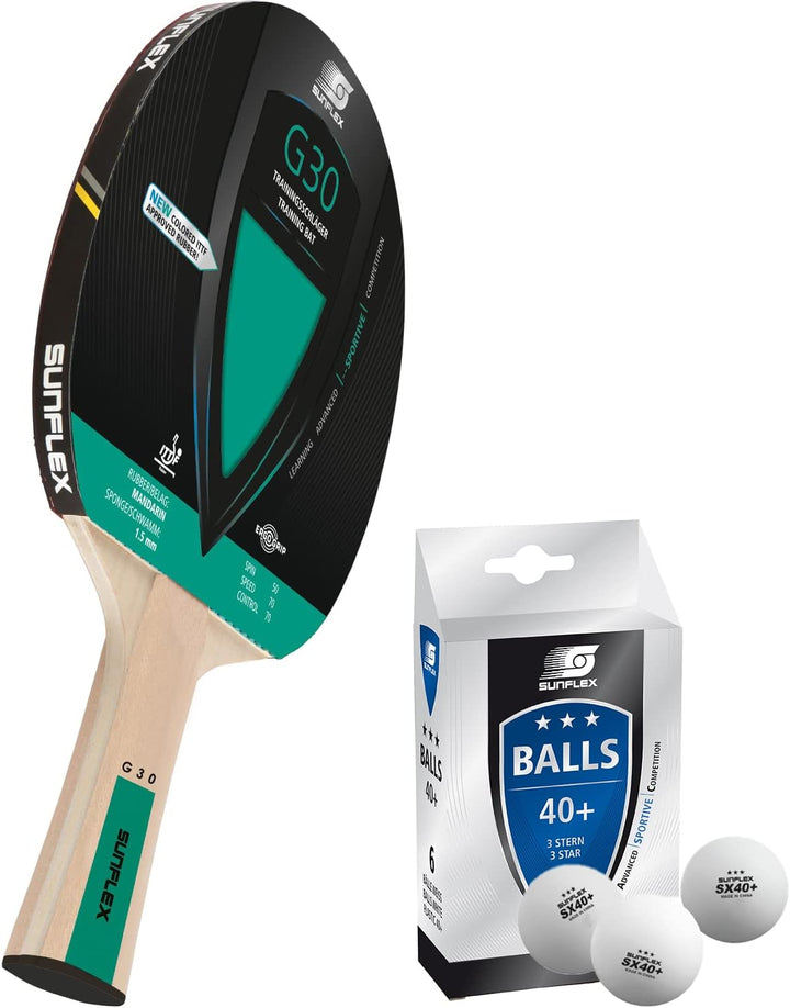 Sunflex® Color COMP G30 Tischtennisschläger | Tischtennis Racket Bat TT Hobby Trainingsschläger | an