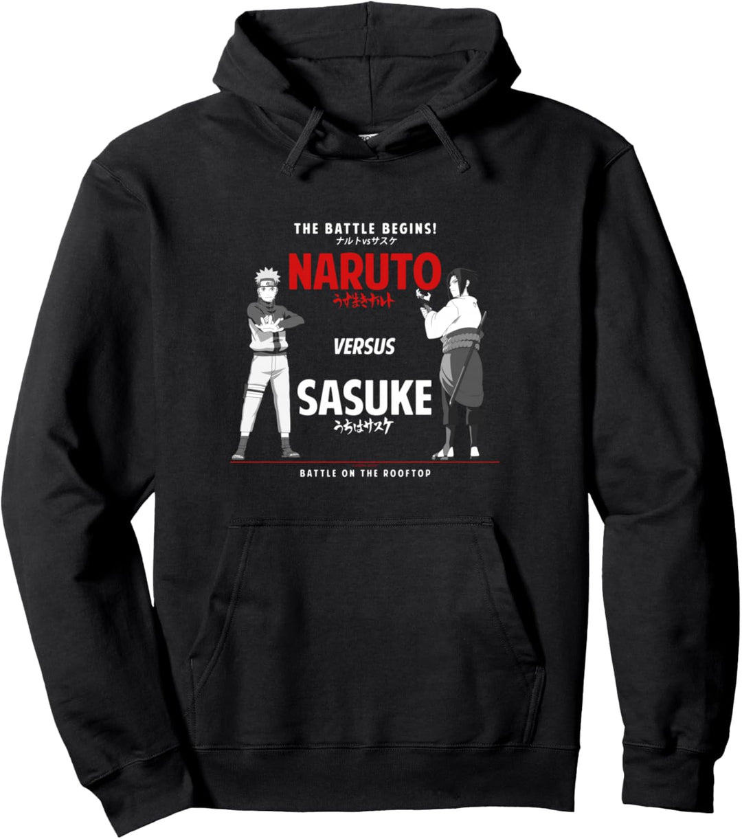 Naruto Shippuden Naruto gegen Sasuke Pullover Hoodie