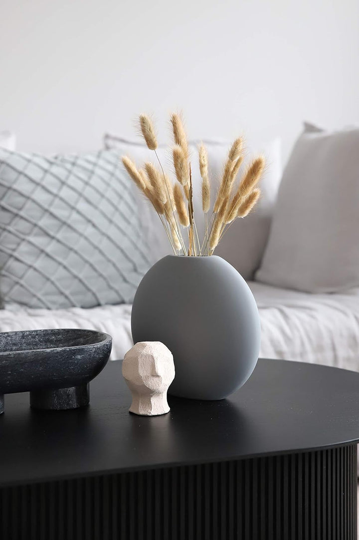 Cooee Design Pastille Vase, Keramik, Grau, L : 20, B: 6, H: 19 CM 20cm Grau, 20cm Grau